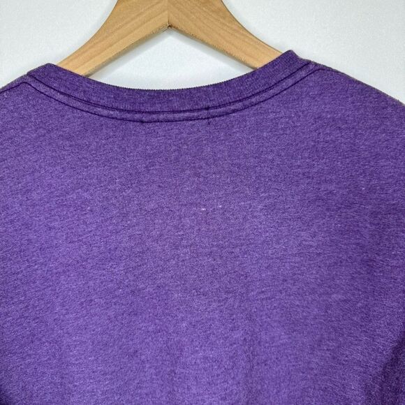 AGOLDE Thora Sweatshirt Cropped Grape Heather Crewneck 3/4 Sleeve Sz medium - Picture 7 of 14